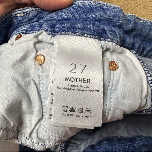 MOTHER The Looker Ankle Light Wash Skinny Jeans Women’s Size 27 Zipper Fly - Picture 6 of 13